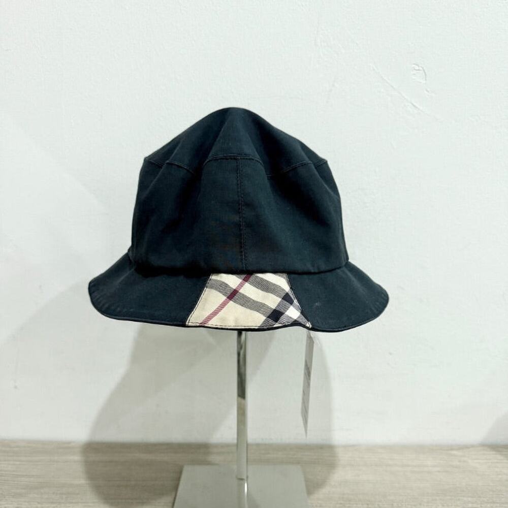 Burberry London Bucket Hat with Check Insert Blue/Beige Kids Size M